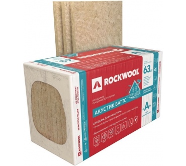 Утеплитель Роквул (Rockwool), АКУСТИК баттс, 6.00м2 50мм