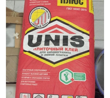 Клей для плитки UNIS PLUS