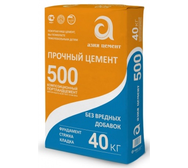 Цемент 500 Азия Цемент 40 кг