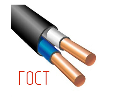 Кабель ВВГнг 2х1,5 ГОСТ плоский