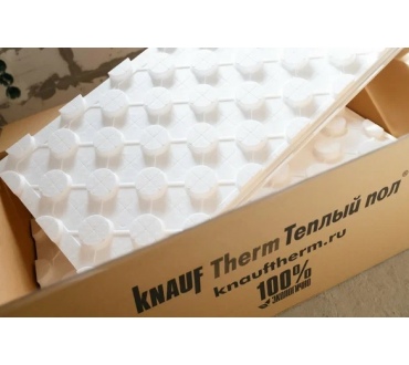 Пенополистирол Knauf Therm для устройства водяного теплого пола 1200х600х47 мм 0,72м2