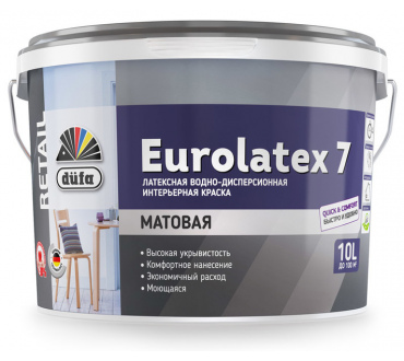 Краска Dufa Retail ВД EUROLATEX 7 10л