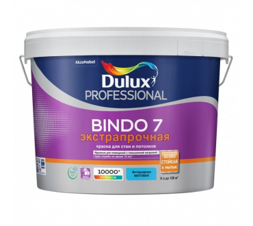 Краска Dulux Bindo 7 латексная 9л база BW