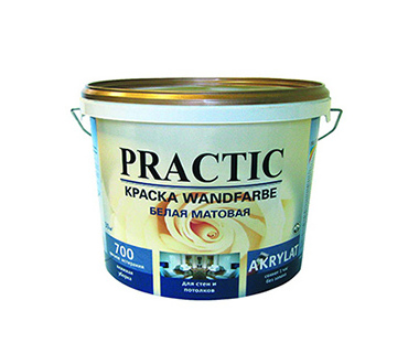 Краска PRACTIC Wandfarbe для стен и потолков 5 л