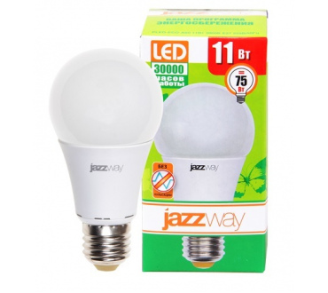 Лампа светодиодная Jazzway PLED-ECO A60 11w Е27 5000K 880Лм