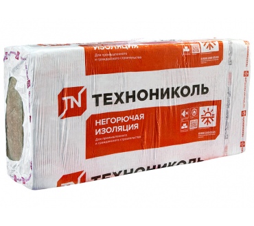 Утеплитель ТехноВент 1200х600х100 мм 2,88 м2/0,288 м3 80 кг/м3