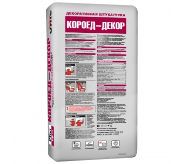 Штукатурка цементная ЮНИС Короед-декор 25 кг
