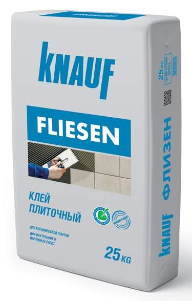 Плиточный клей для ванной комнаты Knauf Флизен